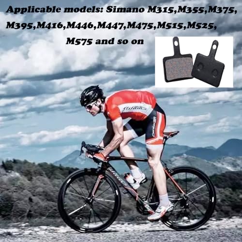 Forlush 4 stuks Fietsremkussens, Schijffiets remkussens, remkussens, 4cm dik, Geschikt voor Mountain Bikes 5