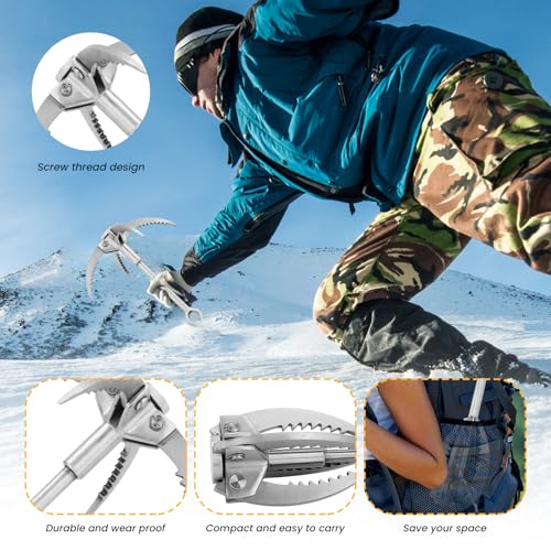 Grijphaak Roestvrij staal Vouwbare claws Non-slip Rock Klimmen Klauw klimmen apparatuur voor klimmen avontuur overleven