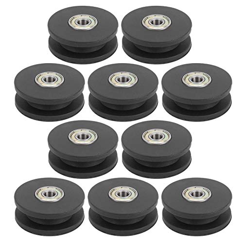 10Stuks Fitness Pulley Nylon Fitness Bearing Pulley Strength Trainingswiel voor krachttraining, fitnessapparatuur Pulley voor sportschool (50mm)