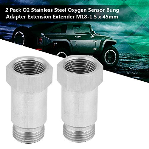 2st M18 * 1 5 Oxygen Sensor Spacer Adapater extender controle motor licht Eliminator adapter controle reparatie uitbreiding 45mm lengte-Oxygen sensor 5