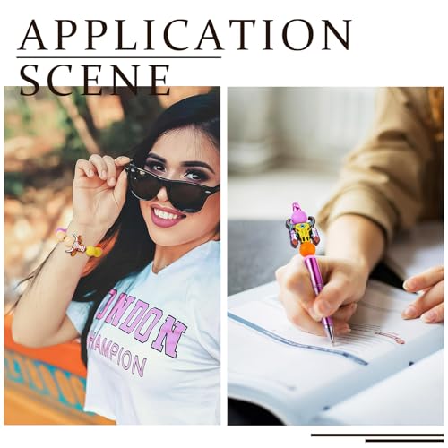 101PCS Rundvee thema Siliconen focal kralen 15mm ronde Rondelle kralen voor DIY Kettingen armband kralen Pennen sleutelhanger maken