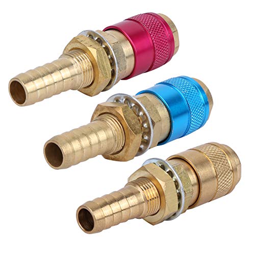 3 stuks M10 TIG Lasgas/Water gekoelde adapter Quick Connector slang passen voor TIG MIG Laser zaklamp