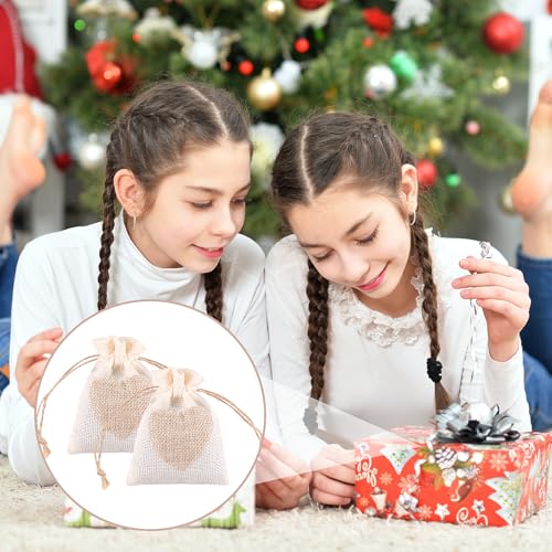 10 stuks katoenen zakjes klein, 10 × 8 cm zakken voor het vullen, jute zakken, kleine doek zakjes, geschenkzakjes, katoen zakken voor het verpakken van kleine promotiegeschenken, zeep (off white) 4