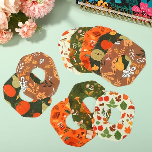 25 st. Zelfklevende patches voor Dexcom G7, 5 Styles Waterdichte ademende CGM Overpatches Sensor Monitor Covers met gaten Zelfklevende Tape en Stickers voor Dexcom G7(Stijl Herfst Maple Leaf) 3