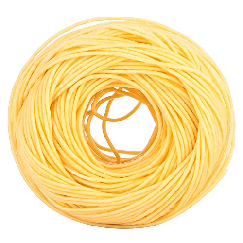 200 FT Fiber Wick, natuurlijke bijenwas kaars Wick, geparfumeerde kaars Wick, biologische spoel Wick met natuurlijke bijenwas, geurloze kaars Wick voor kaars maken DIY (Licht)