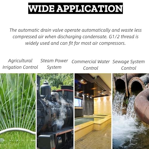 Automatische Drain Valve G1/2 DN15 Automatische Elektronische Drain Valve voor Air Compressor Condenser Management (AC230V) 5
