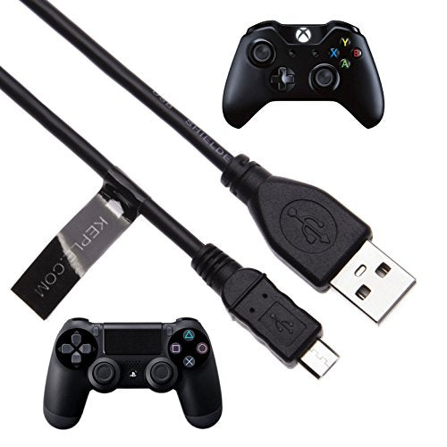 Opladen en afspelen USB-kabelvervanging voor Sony Playstation 4 (PS4) XBOX ONE Steam Razer Wildcat Controller Joystick Extra lange duurzame kabel (3m)