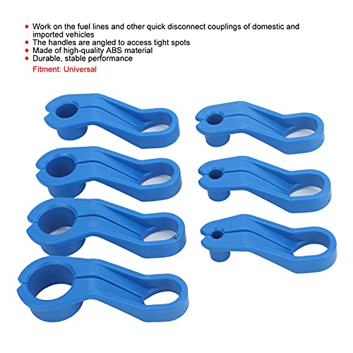 7Pcs Brandstoflijn loskoppelen gereedschap, ABS Plastic Universele AC/Fuel Line Oblique loskoppelen gereedschap set