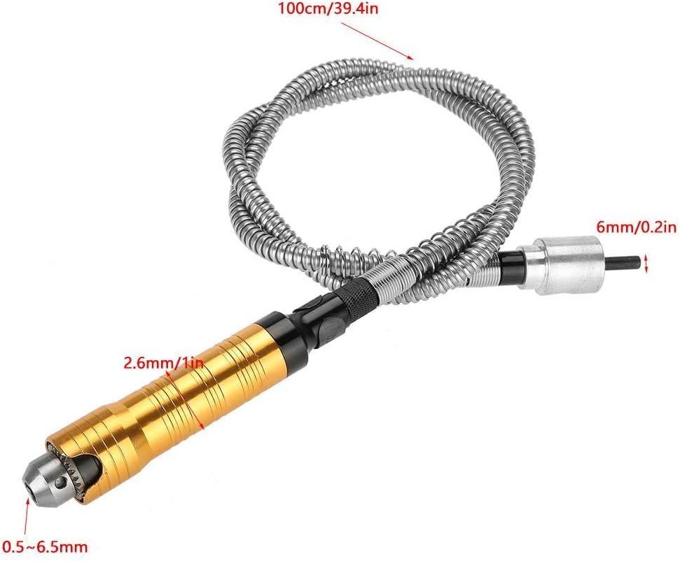 Flexibele Shaft Extension Bits 6mm Flexibele Flex Shaft Fit Elektrische Drill Rotary Grinder Tool 0,5-6.5mm Chuck Handle 3