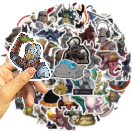 Dark Souls Sticker Set voor kinderen tieners 50 stuks donkere zielen waterdichte Vinyl Stickers Laptop Skateboard Koffer Helm Auto Fiets mobiele telefoon Motorrijwiel Bike Scrapbook 5