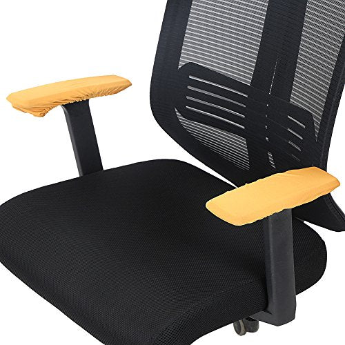 Armrest stoel Cover Office stoel Armrest hoes Armrest Hoes Bank Arm Cover Armstoel Arm Hoes voor Fauteuils Ergonomische Bureau Accessoires Arm Covers Pad en rust (Goud) 3