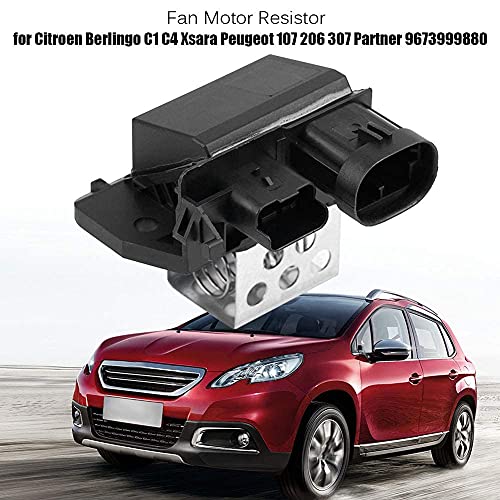 Fan Motor Resistor Black + Silver Fan Motor Resistor For Berlingo C1 C4 Xsara 107 206 307 Partner 9673999880