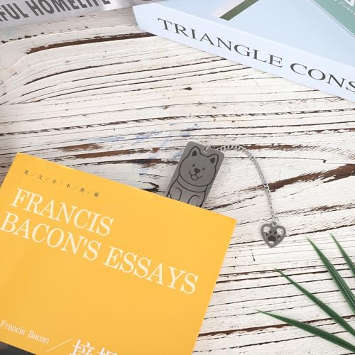 Hond bladwijzer, roestvrij staal grappig en leuke hond bladwijzer met cadeau doos lezen accessoire voor nerds van beide geslachten (Stijl 1) 4