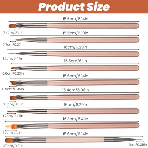 Nail Art Brush Set 18 stuks Nail Art Design Nail Gel Paint Brush Tekening Pen Nail Liner Pointing Brush voor DIY Manicure Salon Home Nail Brush Set 3