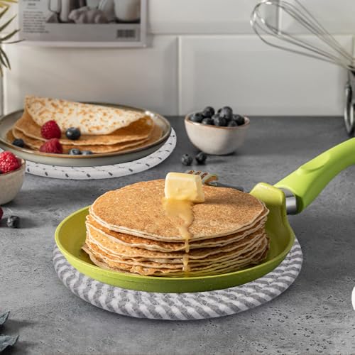 Set van 4 onderzetters, katoenen draad, geweven Mat, onderzetters, Pot, Absorberende Coasters Katoen geweven, Geïsoleerde Pot Mat 4