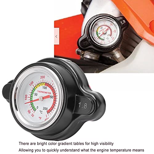 Radiatorkap Temperatuurmeter, hoge druk Radio Cap met Temperatuurmeter 1.8 Bar 1638630001 Vervanging door hoge nauwkeurigheid