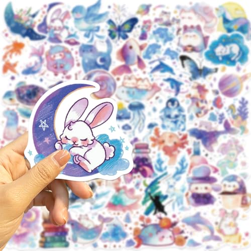 Sterrenhemel stickers voor jongeren en volwassenen, 50 stuks, Starry Sky vinyl stickerset, auto, motorfiets, fiets, skateboard, snowboard, bagage, laptop, koffer, helm, motorfiets, computer 3