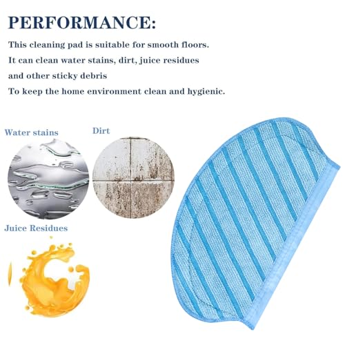 10 stuks Mop Cloth Mopping Pads Vervanging voor Ecovacs Deebot Ozmo 920, 950, T5, T5 Max, N7 Robot Stofzuiger 3