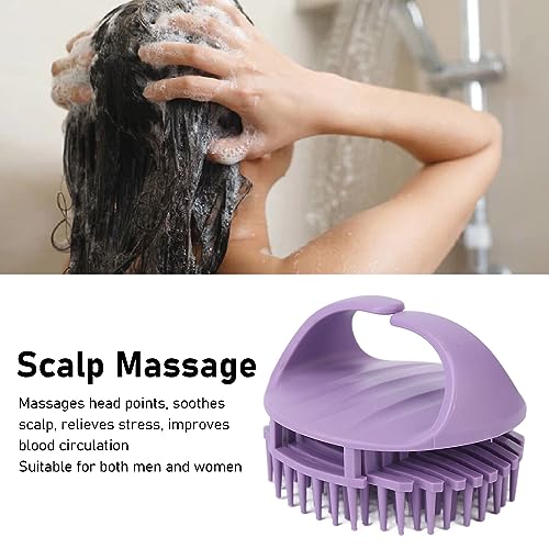 Hoofdhuismassageapparaat, shampooborstel, haarhoofdmassageapparaat voor kalmeert de hoofdhuis, lichtstress en vertert de bloedcirculatie 5