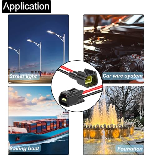 5 paar 2 Pin Vrouw/Man Kabel connectoren, Elektrische Kabel DC 12V Jack Waterdicht Plug Socket Terminals, voor Auto, Motorfiets, Auto, Boot, LED Strip, Lichte Bulb 4