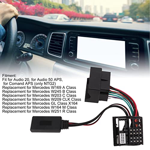 Bluetooth Aux audiokabel, auto Bluetooth Module AUX-kabel, compatibel met W169 A-klasse W245 B-klasse W203 C-klasse