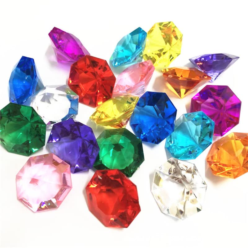 deko Diamanten 35 stuks 32mm Acryl Crystal Tafel Decoratie Sprinkle Decoratie Bruiloft Decoratie (32mm Kleurrijk) 5