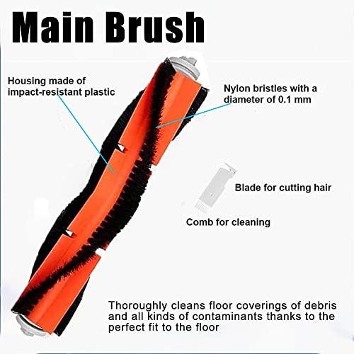 20 stuks accessoire set voor Dreame Bot Z10 Pro L10 Plus stofzuiger, 2 verwijderbare hoofdborstels, 4 Hepa Filter, 4 zijborstels, 4 mopdoeken, 4 stofzakken, 2 reinigingsgereedschappen