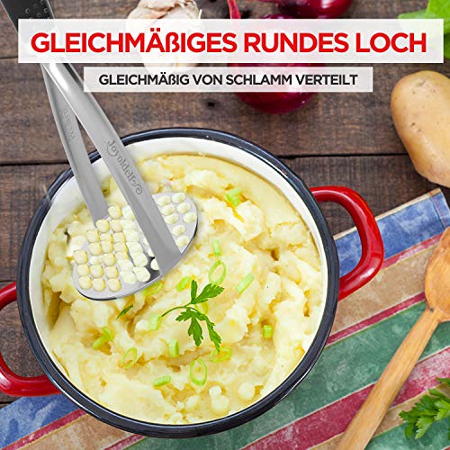 aardappelpuree, roestvrij staal, aardappelpuree, groentepuree, aardappelpers voor vaatwasserkluis, aardappelpuree, groenten en fruit 4
