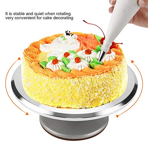 Cake decoreren Stand, 12 inch Ronde Cake Icing Smoother met anti-slip Silicone Mat bakken decor Tool 4