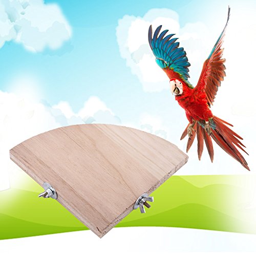 Wellettich Seat Board, Hamster Accessoires, Rat Accessoires voor kooi, Bird Seating Board, Bird Perch Stand Platform, Parrot Platform, Bird Cage, Barsch Stand Platform Ahout, Fan Shape, Parrot