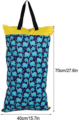 40 x 70 Waterdichte wasbare natte droge tas grote capaciteit luier opslagtas met handvat voor zwembroek ondergoed #1 3