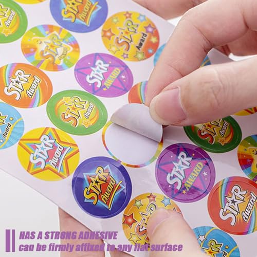 60 Sheets Reward Stickers voor kinderen, Kleurrijke Classwork Award Stickers, Goed gedaan Motivational Teachers, Prijs voor ouders, Beloning voor kinderen, Studenten (6 stijl) 5