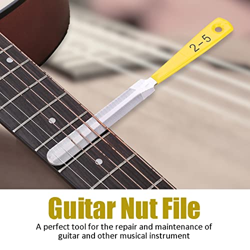 Guitar Nut File, 3PCS Guitar Nut File Nail Puller Repair Tool voor Bass Mandoline Banjo Ukulele 3