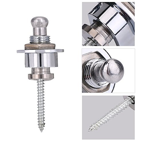 2sts Guitar Strap Locks, Guitar Strap Buttons Anti-Skid Straplocks Elektrische akoestische gitaar Bass Strap Locks