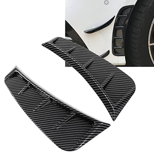 Auto Fender Air Vent Trim Cover, Pair Front Bumper zijlucht Vent Trim Exterieur Carbon Fiber Stijl Universele Decoratie 4