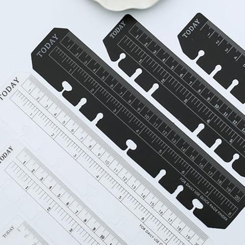 Flexibele liniaal, helder kunststof, PVC, 22cm, A5 ringband compatibel, zacht, buigbaar, onbreekbaar, meetliner, paginaverdeler, agendaorganizer 3