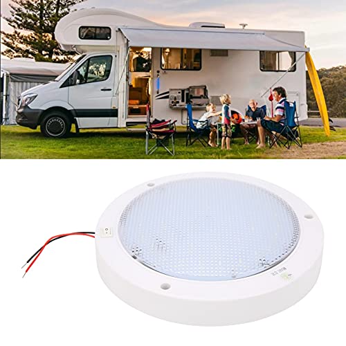 RV Boot Plafondlamp, LED Paneellamp met Switch Solar Power System voor Ship RV Keuken Dak Box 12V(Pure White) 5