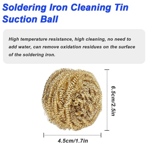 basis van de soldeerbouthouder, houder van de soldeerboutveer met messing wol, reinigingsspons 35 x 50 mm, zuignap voor soldeerwerk 3