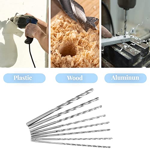 Extra lange HSS-boring van staal met hoge snelheid, helicoïdale boor (8 stuks 200 mm) 4