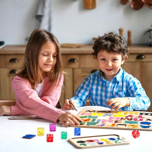 20st 16mm kleurrijk Dobbelstenen afspelen Dice Acryl Dice voor het snijden van blok, 6-sided snijden, Dice Set voor dobbelstenen Games, Tafelspelen (5 kleuren) 5