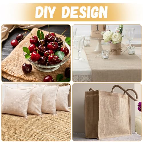 Weefsels van natuurlijke Jute, Hessische stof Roll, Jute Hessian Tafel Runner op roll bekleding, 1 M X 1,6 M Jute Stof per meter, Jute van natuurlijke vezels, voor kostuums, bekleding, Tuinieren 5