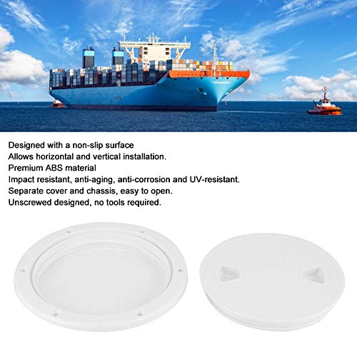 Cover Plate Hatch Cover 6in ABS Cover Plate Wit Ronde Resistant Boot Inspectie Hatch Cover Marine Parts