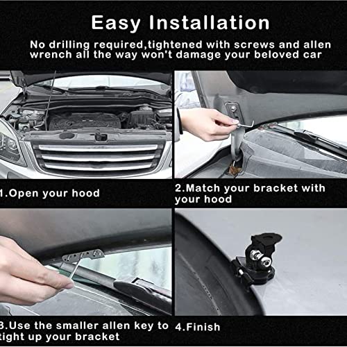 Led Light Mounting Bracket, Bonnet Led Light Bar Montage Bracket Werk Lichte Mount houder Base Universele voor Auto's Vrachtwagens UTVs SUV's 3