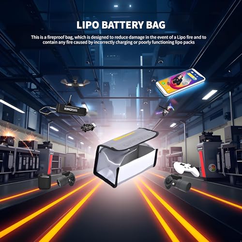 Lipo Batterij Safe Bag, Brandvrije Explosie Proof Veiligheid Guard Case Batterij Opladen Bescherming Bag Zak Sack Pouch Beschermer 5