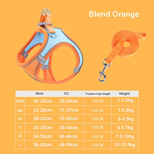 Kattentuig met riem, Reflectief Comfortabel verstelbaar Kattentuig voor Katten Anti Spout Katvest voor Wandelen, Joggen - L 5