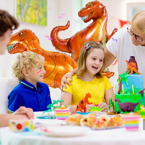 Dinosaurusballonnen, 2 stuks 3D Large Foil Animal Ballonnen Opblaasbare Dinosaurus T-Rex Ballonnen Dinosaurus Themafeest Decoraties voor kinderen
