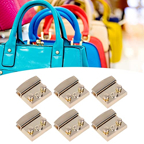 6Stuks Turn Lock Sluiting Lichtgouden portemonnee Buckle bevestigingsmiddelen Hardware voor DIY Craft Portemonnees Handtas Craft Project 3