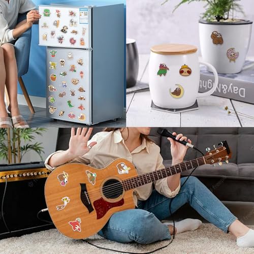 100 stuks Sloth Stickers voor kinderen, Leuke tekenfilm Sloth Stickers, Animal Sloth, Gift Stickers, Lovely Animals, Sloth Stickers, Waterproof Vinyl Animal Stickers, voor DIY Decoratie 5