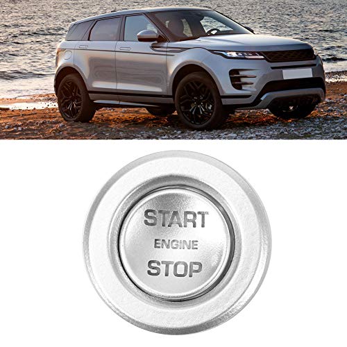Auto Startknop Cover ilver ABS Startknop Ring Geschikt voor EVOQUE 2020/Sport 2020/Discovery 5 2020 3