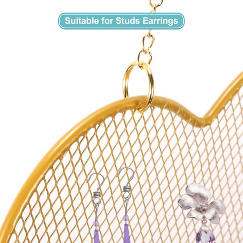 1 Set oorbellen houder Organisator Muur, kettinghouder Hangende oorbellen Organisator sieraden Organisator Muur met 8 haken voor oorbellen ketting sieraden Wall Home Decoratie, Cloud 3